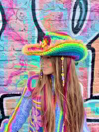 Image 1 of Crochet cowboy hat 1