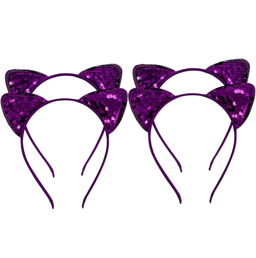 Image of Mardi Gras Cat Eyes Headbands 