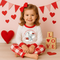 Image 1 of Girls valentines pyjamas 
