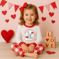 Image 2 of Girls valentines pyjamas 