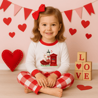 Image 3 of Girls valentines pyjamas 