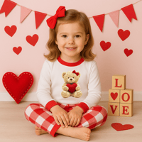 Image 5 of Girls valentines pyjamas 