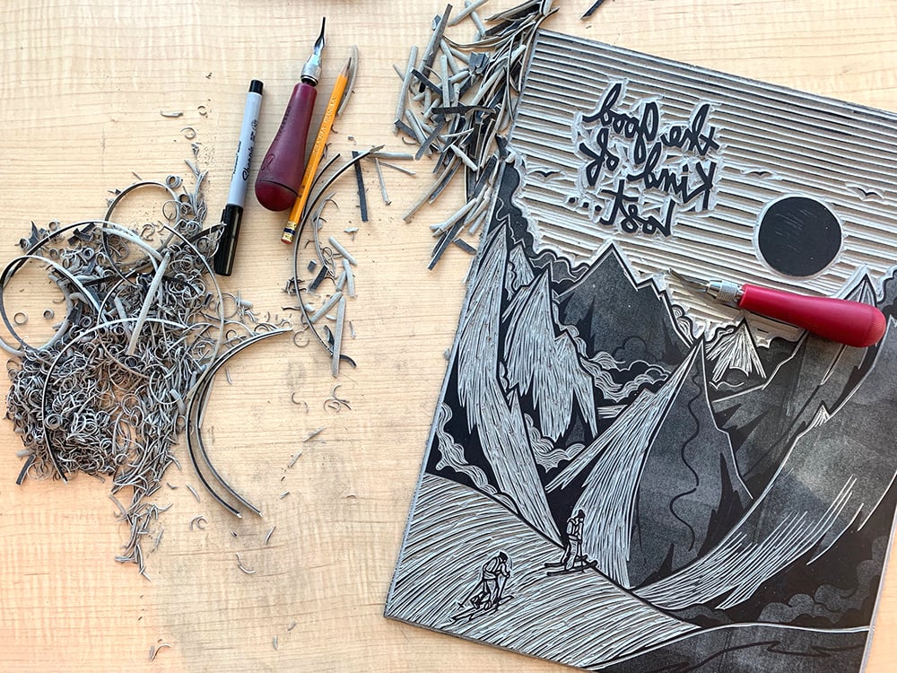 Image of The Good Kind of Lost II - 18"x24"