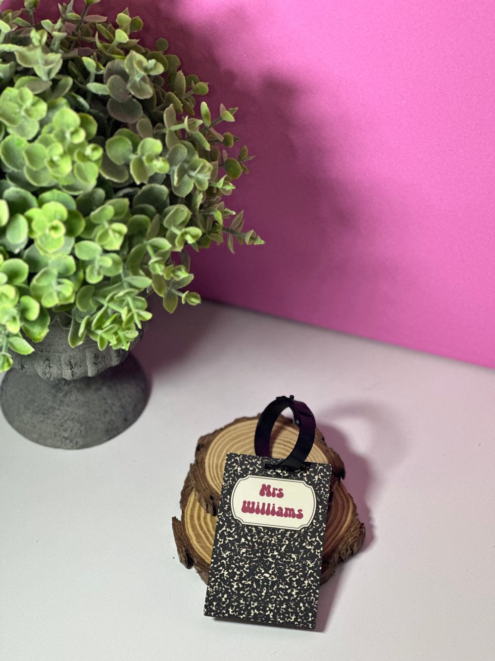 Image of 'Composition Notebook' Luggage Tag 