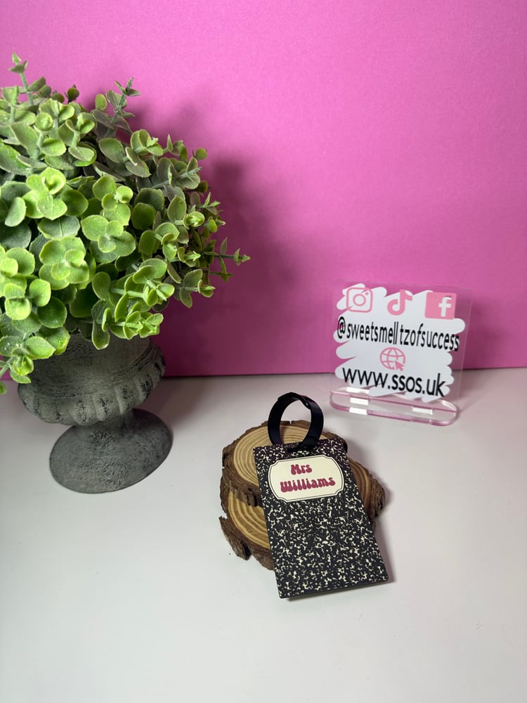 Image of 'Composition Notebook' Luggage Tag 