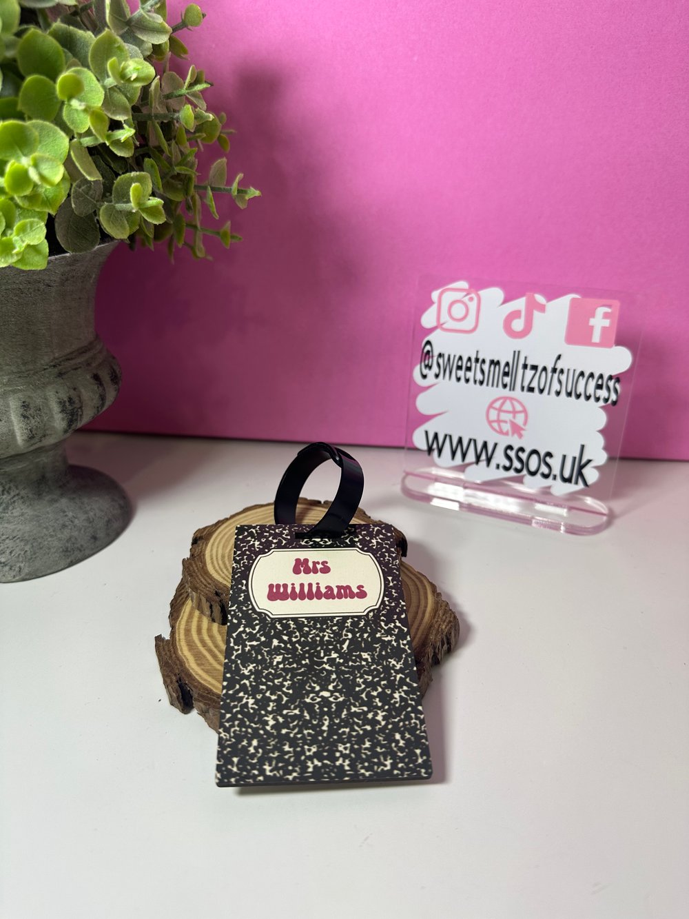 Image of 'Composition Notebook' Luggage Tag 