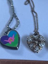 Image 2 of Lot of 8 Lockets | Buddha, Besties, Filigree, Heart Shaped | Resell or Craft 