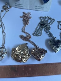 Image 3 of Lot of 8 Lockets | Buddha, Besties, Filigree, Heart Shaped | Resell or Craft 