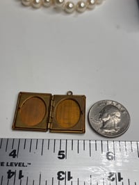 Image 3 of Antique Gold-Toned Book Locket | Photo Keepsake 