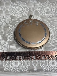 Image 1 of Photo Keepsake Locket: Unique Design + Original Photos (1980's Senior Photos?)