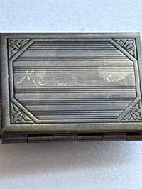 Image 5 of Vintage Starfish Book Locket |Brass, Engraved "Memories" on the Back | Romantic Keepsake | Beach