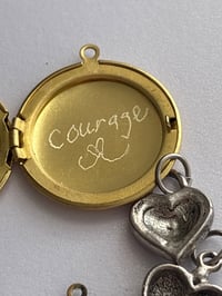 Image 5 of Lot of 6 Lockets &amp; 4 Heart Charms | Oval, Heart, Round, Flowers, Cabochons, Dried Flowers  