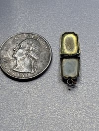 Image 5 of Vintage Miniature Guilloche Locket | Forget-Me-Not Blue Flowers | Dainty, Victorian