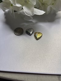 Image 7 of Vintage Miniature Guilloche Locket | Forget-Me-Not Blue Flowers | Dainty, Victorian