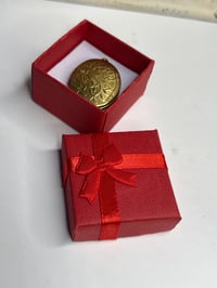 Image 3 of Romantic Keepsake with Original Black String/Bow: Photo Locket 