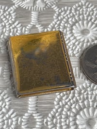 Image 4 of Antique Gold-Tone Book Locket with Floral Etching — Timeworn Patina & Vintage Charm