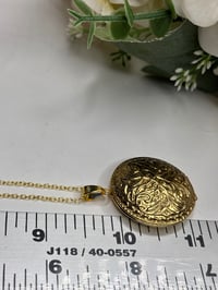 Image 5 of Photo Locket |Original Photo of Man with Cigar Grandpa Ornate Gold Circle