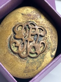 Image 5 of Photo Locket: Vintage Oval, Bronze, Patina 