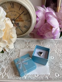 Image 1 of Vintage Heart-Shaped Silver Mini Locket Charm Pendant