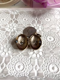 Image 3 of Vintage Football Locket: Antique Bronze Oval Locket Dimensional 