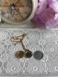 Image 4 of Photo Locket: Signed Premiere Design, Swirl Engraving, Circle 