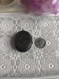 Image 2 of Vintage Religious Pendant Locket For This Child Prayed 1 Samuel 1:27 Inspirational Keepsake