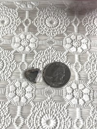 Image 2 of Romantic Heirloom Jewelry-Dainty Silver-Tone Photo Locket for Doll Tiny Keepsake