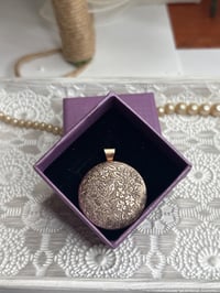 Image 1 of Antique Brass Locket • Keepsake Photo Pendant • Vintage Gift for Her • Romantic Jewelry