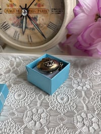 Image 5 of Vintage Football Locket: Antique Bronze Oval Locket Dimensional 