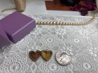 Image 1 of Antique Heart-Shaped Brass Locket Heirloom Style Romantic Jewelry Sentimental Keepsake 