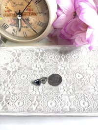 Image 4 of Romantic Heirloom Jewelry-Dainty Silver-Tone Photo Locket for Doll Tiny Keepsake