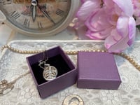 Image 4 of Vintage Rhinestone Bow Locket, Reimagined Silver Keepsake Necklace