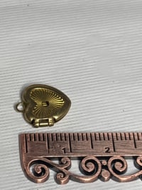 Image 5 of Vintage Small Gold-Tone Heart-Shaped Locket Pendant Space for a Small Jewel 