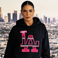 Image 1 of  LA Sarape Pink Hoodie