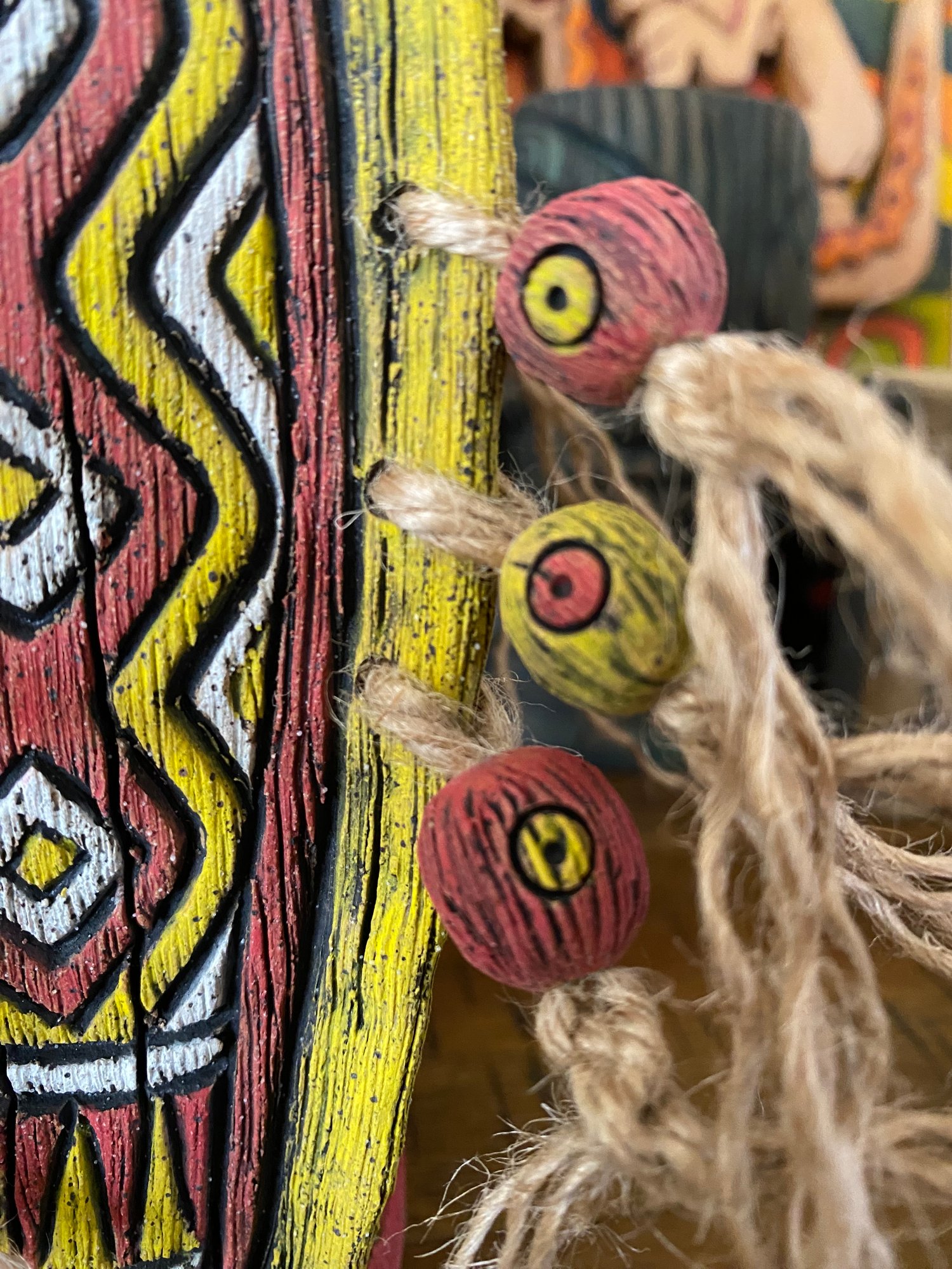 Image of 4 Sided Yellow and Red PNG Shield Mug - “PNG P.O.P.” - US Shipping Included 