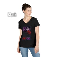 Image 3 of Poisoned Pink Women's V-Neck T-shirt