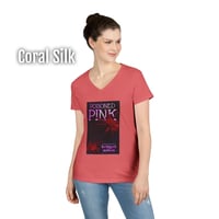 Image 4 of Poisoned Pink Women's V-Neck T-shirt