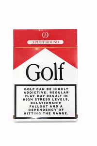 Image 2 of 3 PUTT ROUND THE RED GOLF ADDICTION TEE PACK COLLECTABLE CARTON [2025]