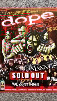 Image 1 of Dope "Summer Of Sin Tour 2006" Poster