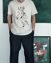 Image 4 of Lets-Fkin-Go Horse Tee (Heather)