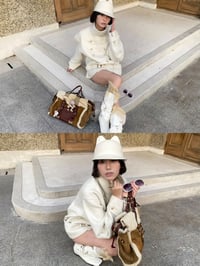 Image 7 of Hand-stitched Double-Faced Wool Cropped Knight Coat