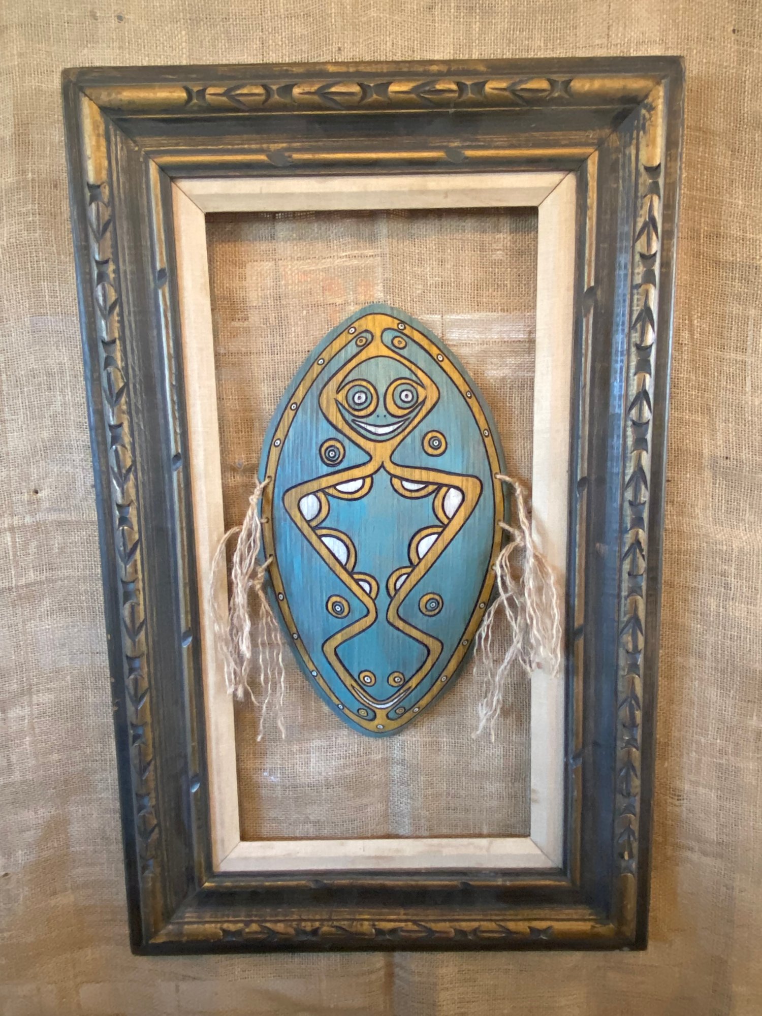 Image of 16.75””x 9.75” “Happy Dancer” PNG Inspired Shield Wall Hanger (Frame Not Included) 