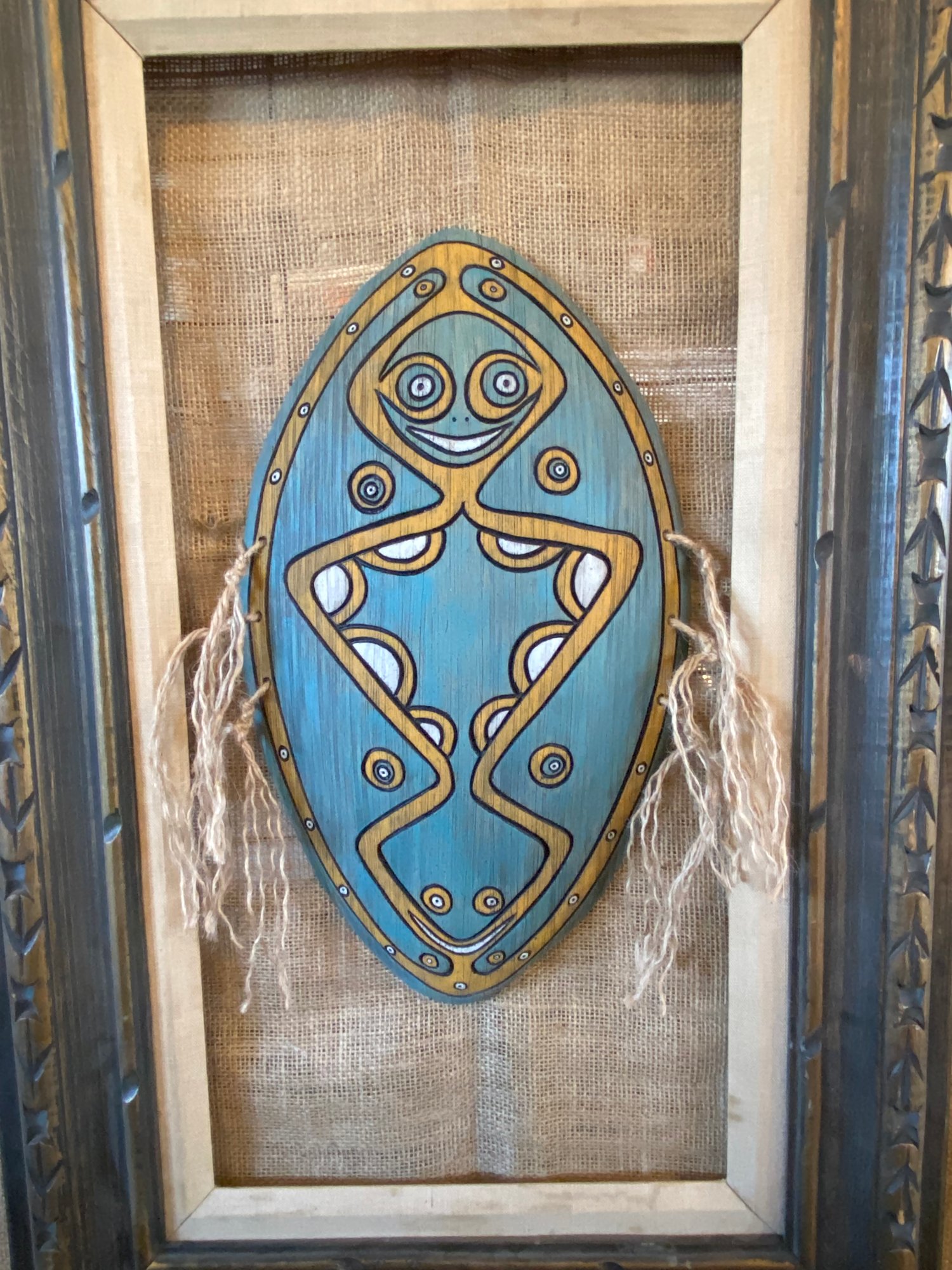 Image of 16.75””x 9.75” “Happy Dancer” PNG Inspired Shield Wall Hanger (Frame Not Included) 