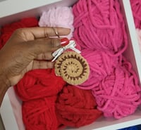 Image 3 of Pre-order Handmade Crochet Cinnamon Roll Keychain
