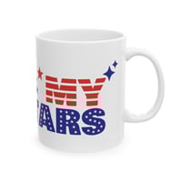 Image 4 of Patriotic "Oh Star Spangled" Ceramic Mug – 11oz Fourth of July Coffee Cup