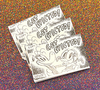 "Dippy & Buttface GET EVICTED!" 3"x4" Ego Trip Comix Zine