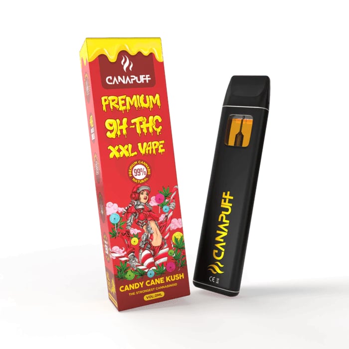 9H-THC XXL Vape Candy Cane Kush 99% Extra Strong Indica 2ml