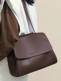Image 1 of Genuine Leather Convertible Bag – 3 Straps in 1 (Brown)
