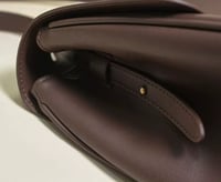 Image 3 of Genuine Leather Convertible Bag – 3 Straps in 1 (Brown)