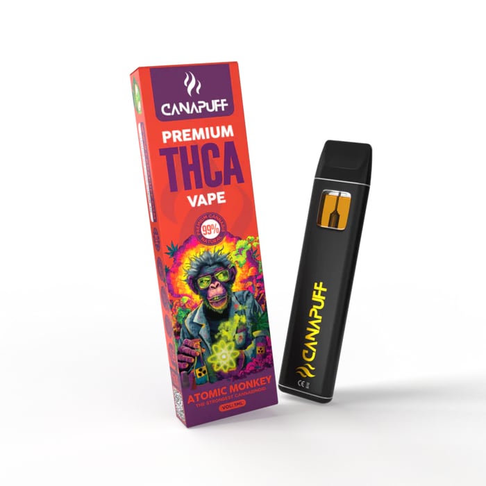 THCA Vape Atomic Monkey 99% Extra Strong Indica 1ml